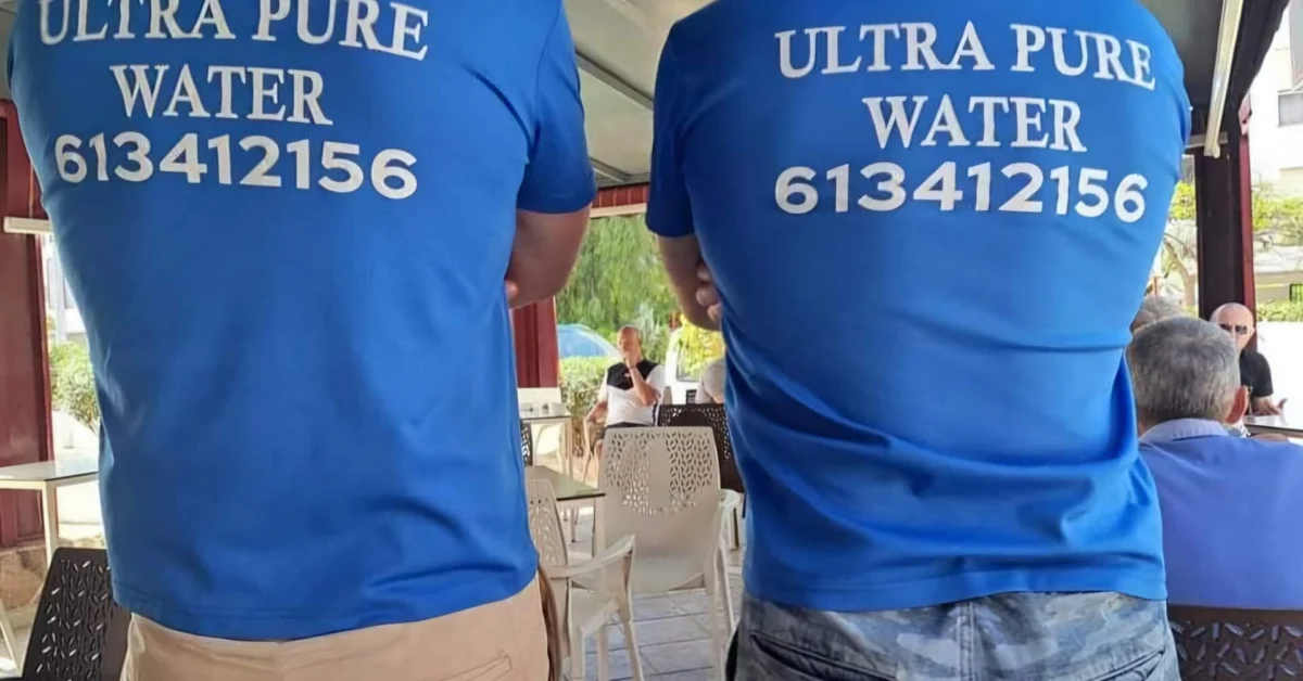 Screenshot of Ultra Pure Water Tenerife website homepage.